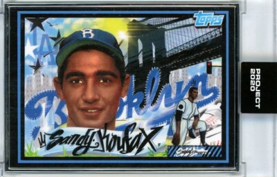 TOPPS PROJECT 2020 SANDY KOUFAX SALADEEN ARTIST PROOF AP 5/20 Silver Frame #181
