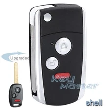 Modified Flip Remote Key Shell Case Fob for Acura Honda Pilot CR-V Civic Accord
