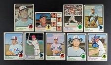 1973 Topps Baseball Lot of 9 Cards