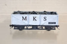 HORNBY O-16.5 KIT BUILT MKS GREY STEEL SIDED OPEN LOCO COAL WAGON ol