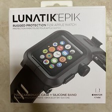 LUNATIK EPIK 001 Case and Band for Apple Watch Series 1 42mm Black Silicone