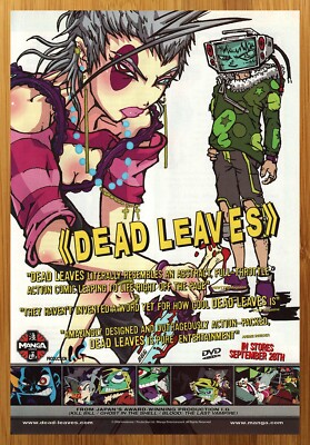 2006 Dead Leaves Anime Vintage Print Ad/Poster Retro Manga DVD
