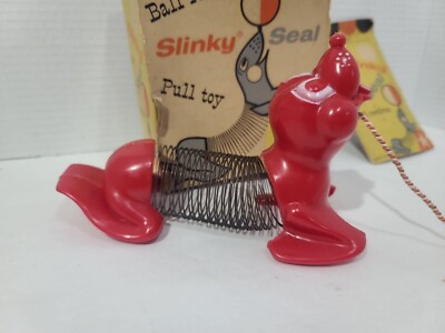 60's U.S.A ヴィンテージ グーグリーアイズ スクイーズトイ ラバー 1960s James Original Slinky Seal Pull Toy James Industries