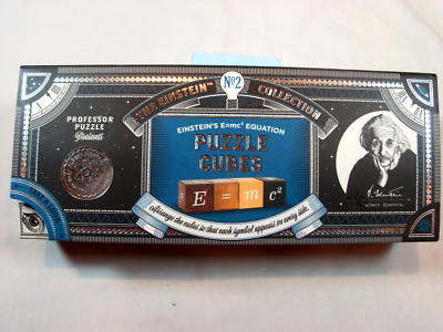 The Einstein Collection No 2 Einstein's E=mc2 Equation Puzzle Cubes Brain Teaser