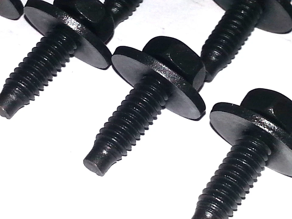 GM Body Fender Grille Factory Correct 1/4-20 Bolts With Correct Dog Point 10pc K - Image 3 of 4