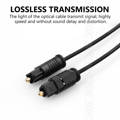 1/1.5/2/3/5/10m Digital Optisches Audio Toslink Kabel SPDIF MD DVD Vergoldet 56 - Bild 5 von 14