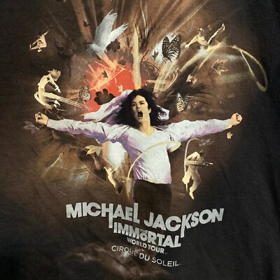 MICHAEL JACKSON Immortal World Tour by Cirque Du Soleil T Shirt