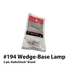 2-pk #194 Wedge-Base Lamp, RadioShack® Brand 272-1126