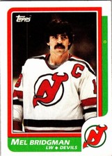 1986-87 Topps #136 Mel Bridgman New Jersey Devils Free Shipping!