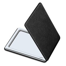 Compact Vanity Mirror for Men, Black, Travel Makeup Mirror for Handbag Pocket Wa