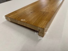 Renovierungsstufe Eiche Asteiche Treppenstufe Fensterbank geölt KEILGEZINKT 2cm