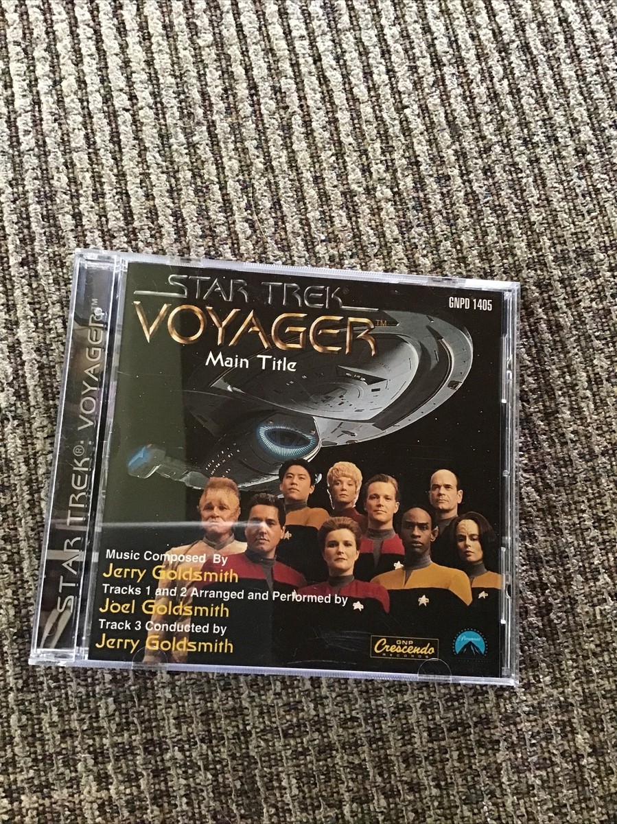 JERRY GOLDSMITH STAR TREK VOYAGER MAIN TITLED 1995 3TRX CD SINGLE