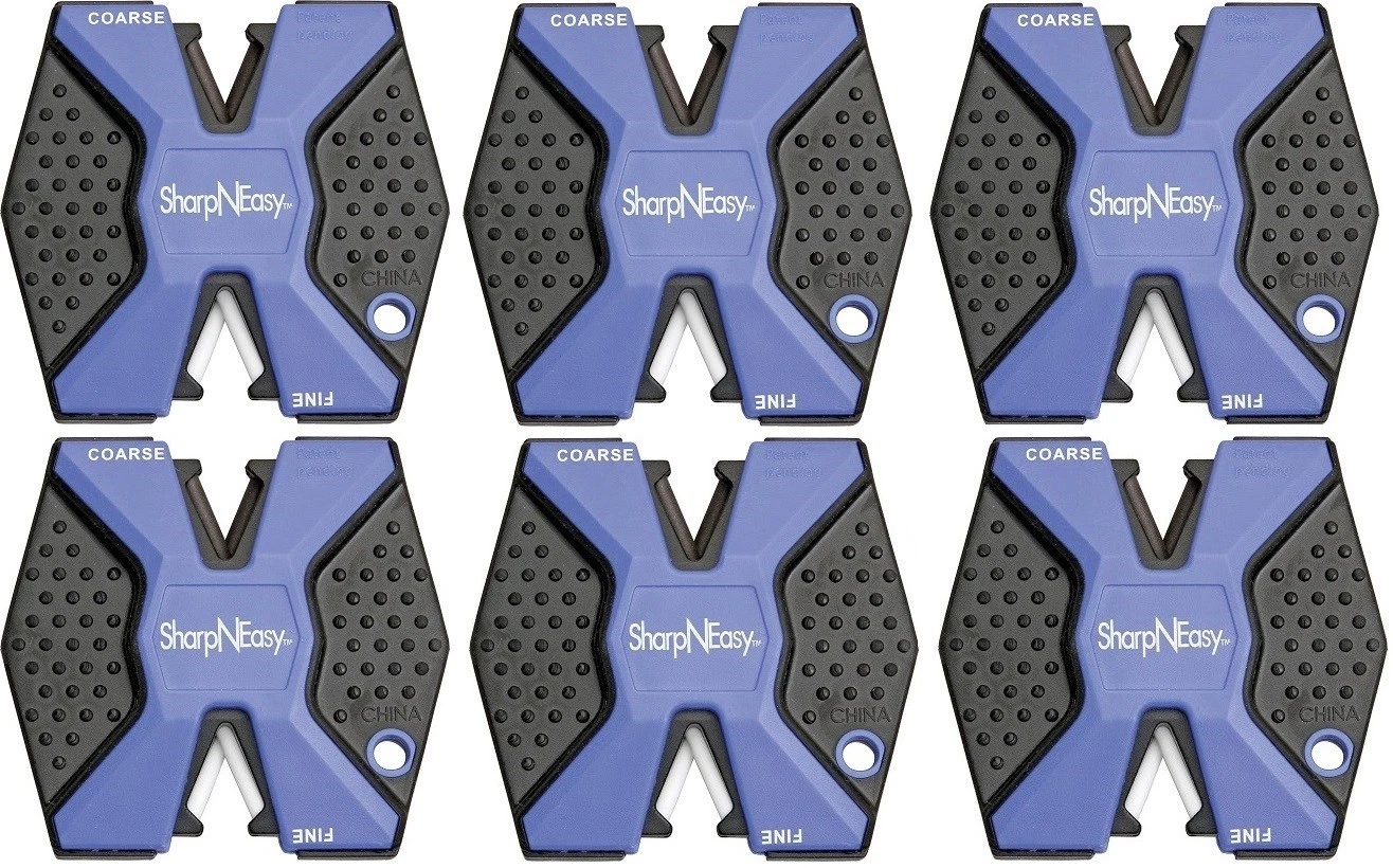 6 PACK AccuSharp Sharp N Easy Knife Sharpener Fine and Coarse Ceramic Rods AS334