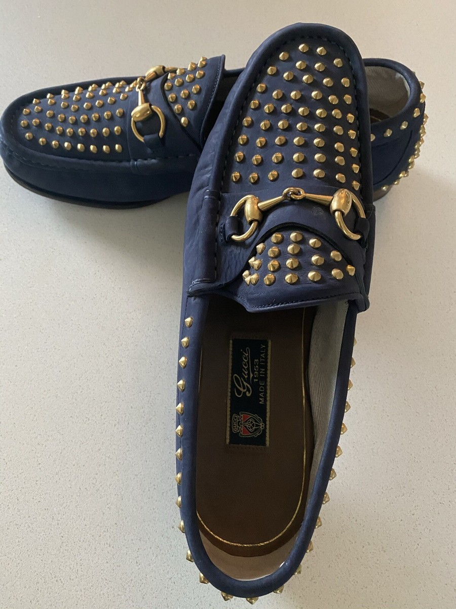 studded gucci loafers