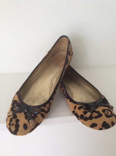 leopard slip on flats