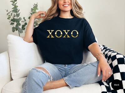 Xoxo Shirt Trendy College University Love Shirt Gift Girlfriend Mom Friend