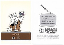 Usagi Yojimbo - 4 Finger Puppet oversized promo cards [Dark Horse Comics 1998]