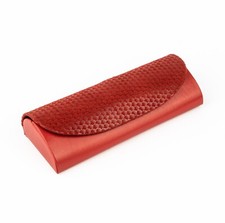 M nchen Red Genuine Leather Handmade Eyeglasses Glasses Case