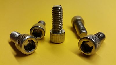 5 St. Zollschrauben DIN 912 3/8 UNC x 7/8 Zoll Edelstahl Zylinderkopf inox