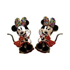 NEW DISNEY X BAUBLEBAR MINNIE MOUSE ENAMEL EARRINGS