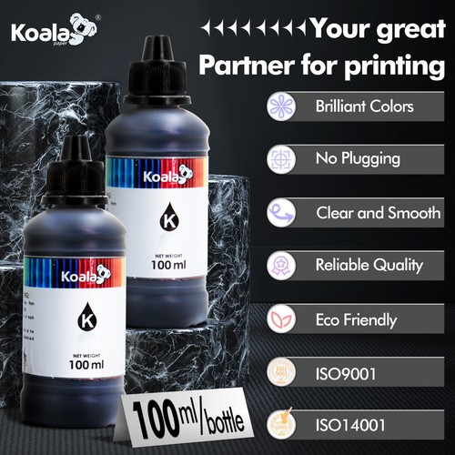 Bulk 600ML Koala Ink Refill Kits for All Inkjet Printers HP Canon Epson Brother - Picture 3 of 12