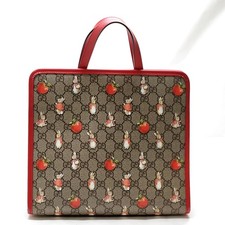 Gucci Borsa Tote PETER RABBIT Marrone PVC 3287945