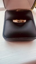 Wedding band gold platinum and diamond only used twice very good condition
