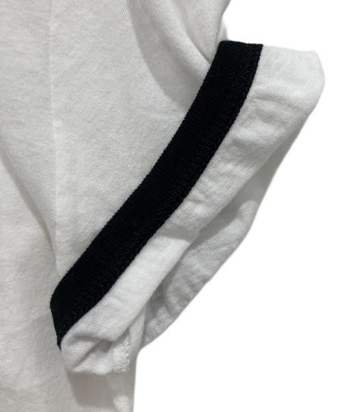 T shirt Saint Laurent Paris Ringer bianca x nera