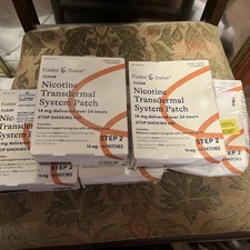 Lot of 5 Foster & Thrive Step 2 Nicotine Transdermal Patches - 14 mg - Clear -