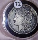 1921 Morgan Silver Dollar , Injured