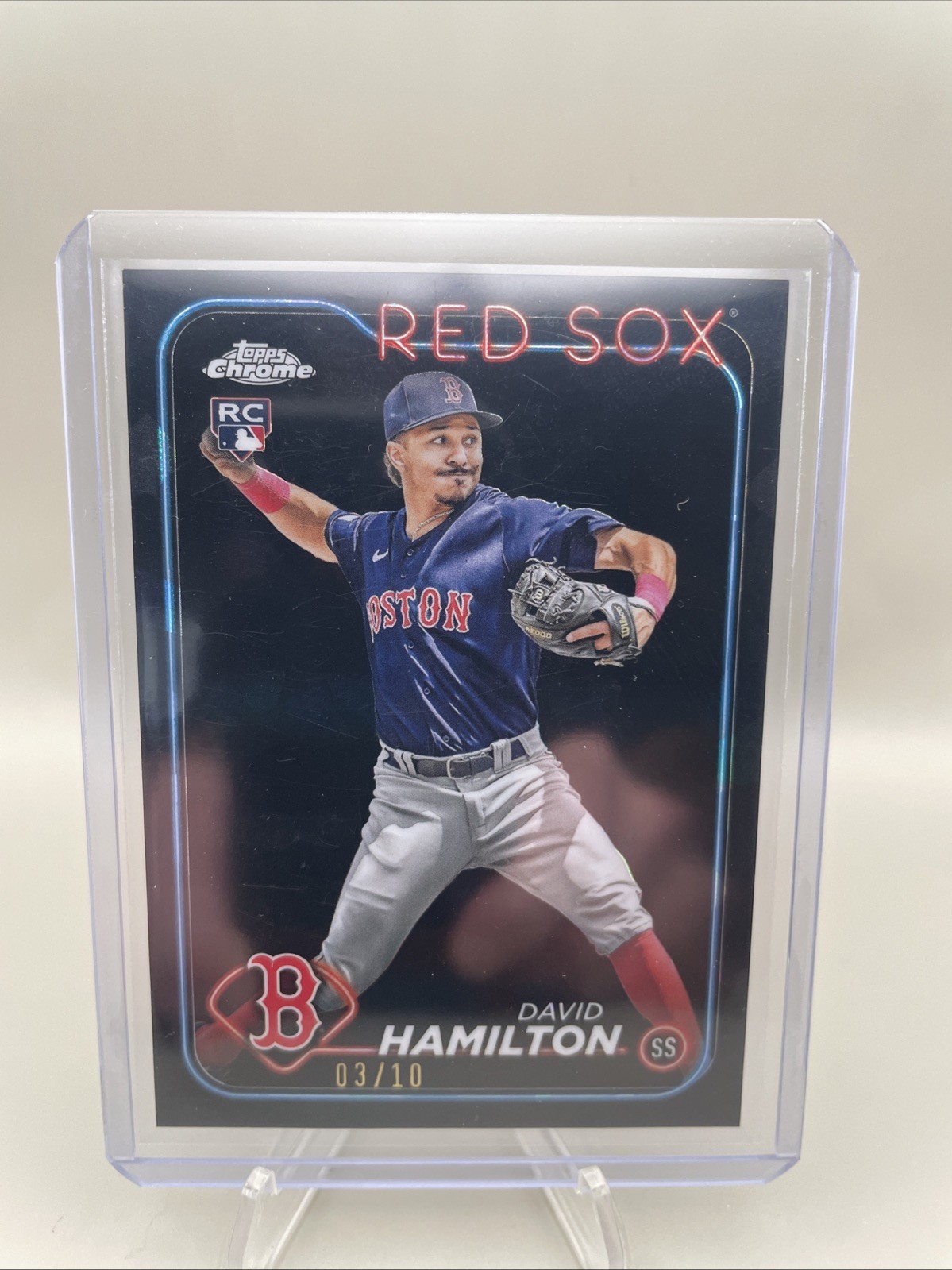 2024 Topps Chrome Sapphire Edition - David Hamilton #202 Rookie Black /10 RC