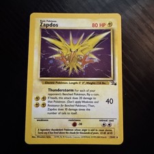 Pokémon TCG Zapdos 15/62 Fossil Unlimited Holo Rare LP on eBay