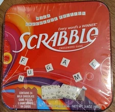 Scrabble Milk Chocolate Edition Crossword Game Best by 05/2026 Gift/Party