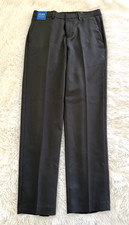 NWT Haggar Men's 4-Way Stretch Straight Slim Fit Suit Pants Gray Size 30x30