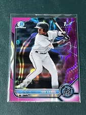 2022 Bowman Chrome Ian Lewis FUCHSIA LAVA /199
