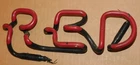 Vintage Red 11" Neon Sign Glass Tube Tubing Replacement Part