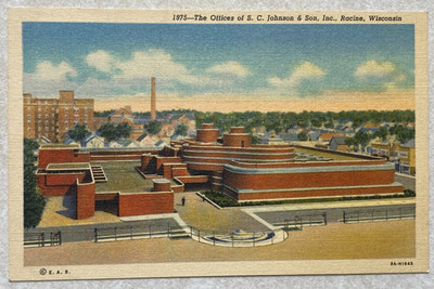M677 Postcard The Offices of S. C. Johnson & Sons Inc Racine WI Wisconsin