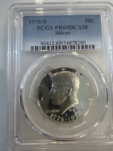 1976-S Kennedy Half Dollar Silver Proof 50c PCGS PR69 DCAM