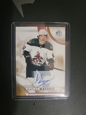 2023-24 sp authentic Limited Auto Matias Maccelli Coyotes/Utah