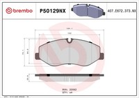 Brembo Bremsbelagsatz, Scheibenbremse P50129NX FüR MERCEDES-BENZ