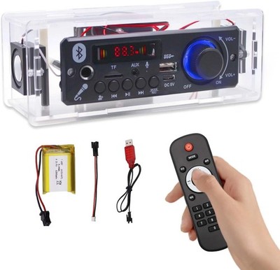 DIY Bluetooth Speaker Kit with FM Radio Recording USB AUX TF MIC Support Remote