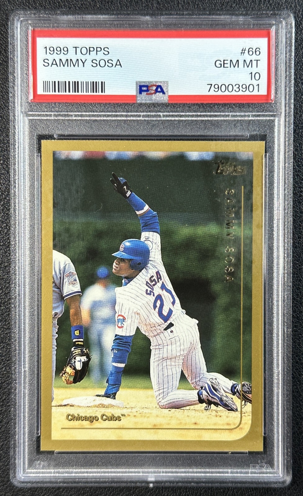 SAMMY SOSA PSA 10 1999 TOPPS #66 CUBS 3901 view 1
