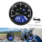 LCD Digital Gauge Motorcycle Speedometer Tachometer Odometer MPH KM/H Universal