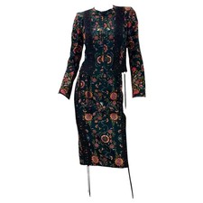 Vintage Christian Dior floral denim corset suit from the John Galliano era