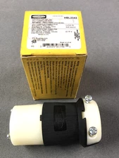 Hubbell HBL2343 Insulgrip Twist-Lock Connector 20A 480V 2 Pole 3 Wire Grounding