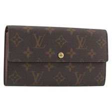 LOUIS VUITTON Monogram Portefeuille Sarah Long Wallet M61734 LV Auth 197559