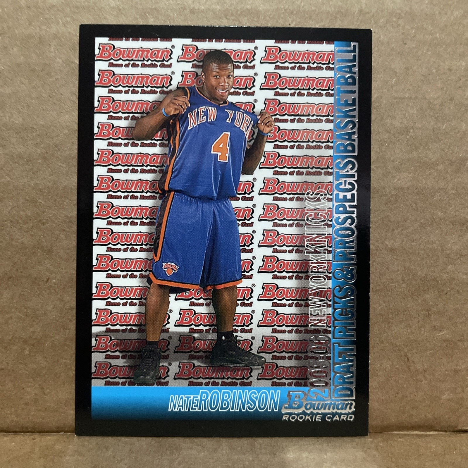 2005-06 NATE ROBINSON BOWMAN NBA #124 ROOKIE RC CARD TOPPS NEW YORK KNICKS BULLS