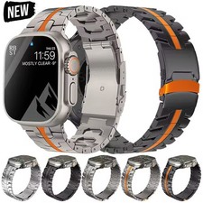 Titanium Metal Strap Band For Apple Watch Series 12 11 10 9 8 7 6 5 SE Ultra 4 3