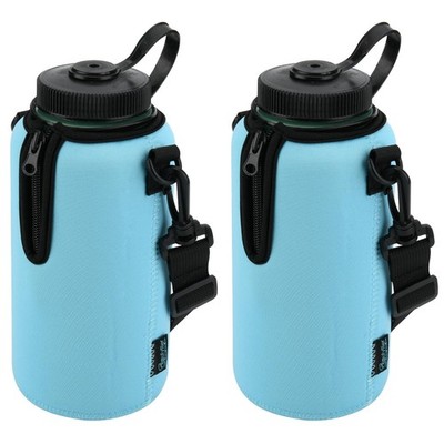 2pcs Neoprene Sleeve for Nalgene Water Bottles, with Nalgene 32 oz Wide Mouth...