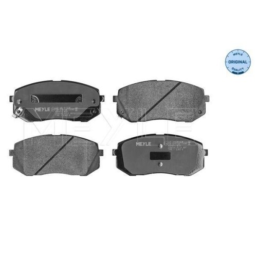 Plaquettes Meyle 0252450116W anti-bruit pour corriger le freinage Hyundai